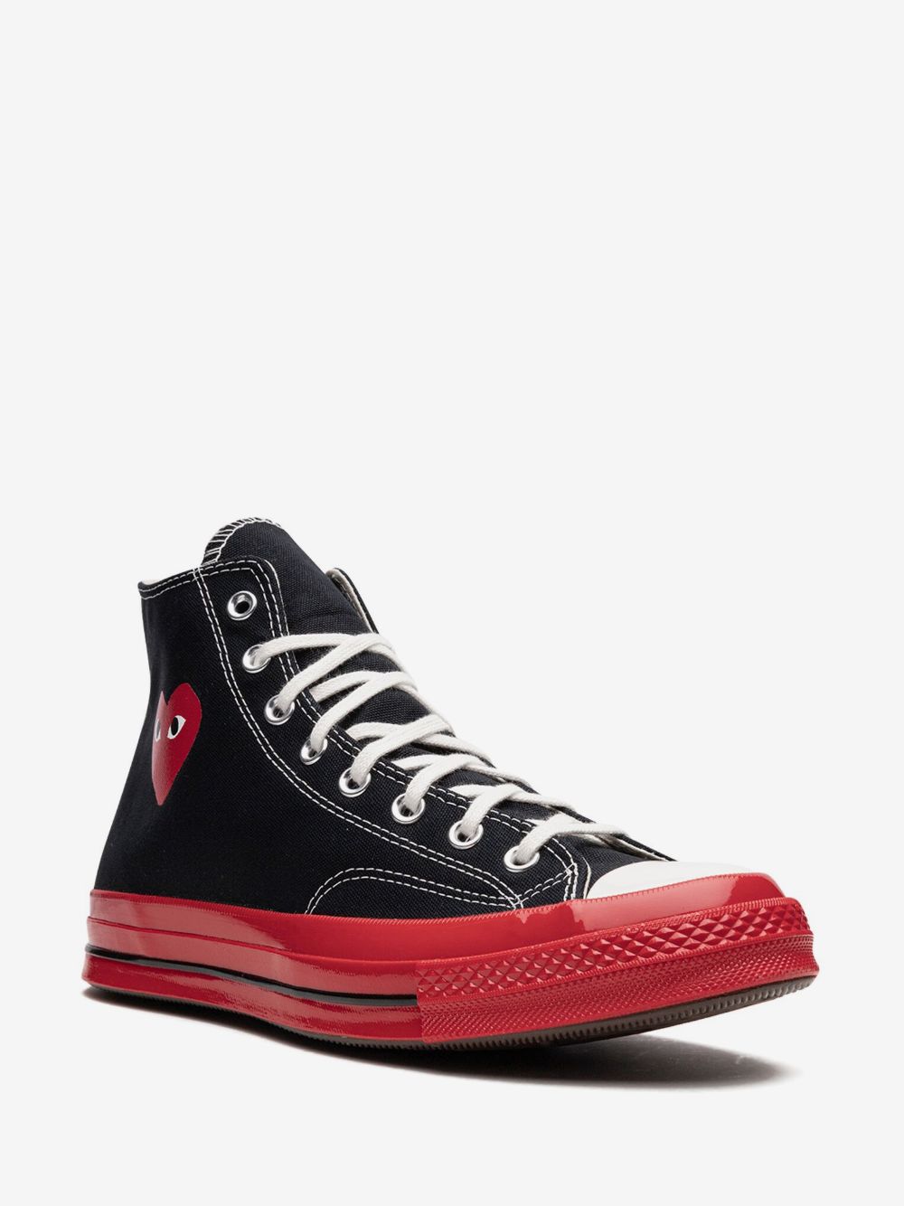 CdG PLAY x CONVERSE CHUCK TAYLOR ‘70s HIGH “BLACK RED”