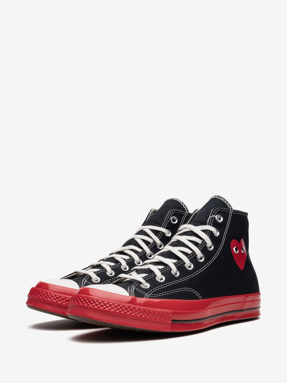 CdG PLAY x CONVERSE CHUCK TAYLOR ‘70s HIGH “BLACK RED”