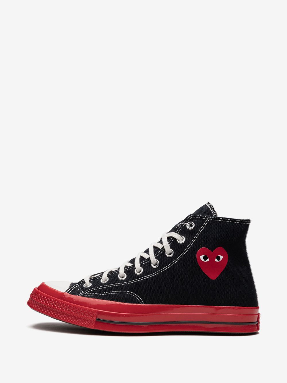 CdG PLAY x CONVERSE CHUCK TAYLOR ‘70s HIGH “BLACK RED”