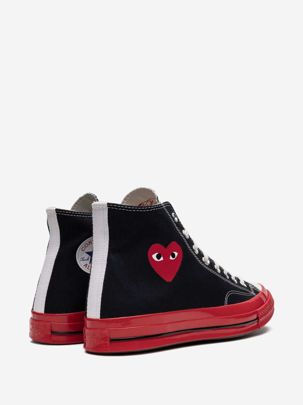 CdG PLAY x CONVERSE CHUCK TAYLOR ‘70s HIGH “BLACK RED”