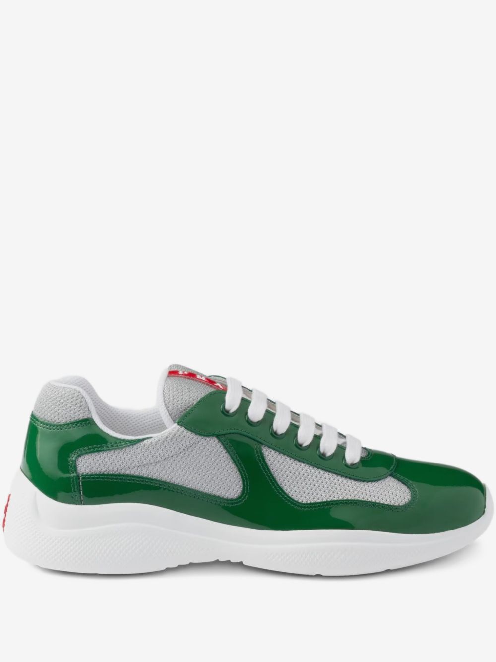 PRADA AMERICA'S CUP PATENT LEATHER “GREEN” SNEAKERS