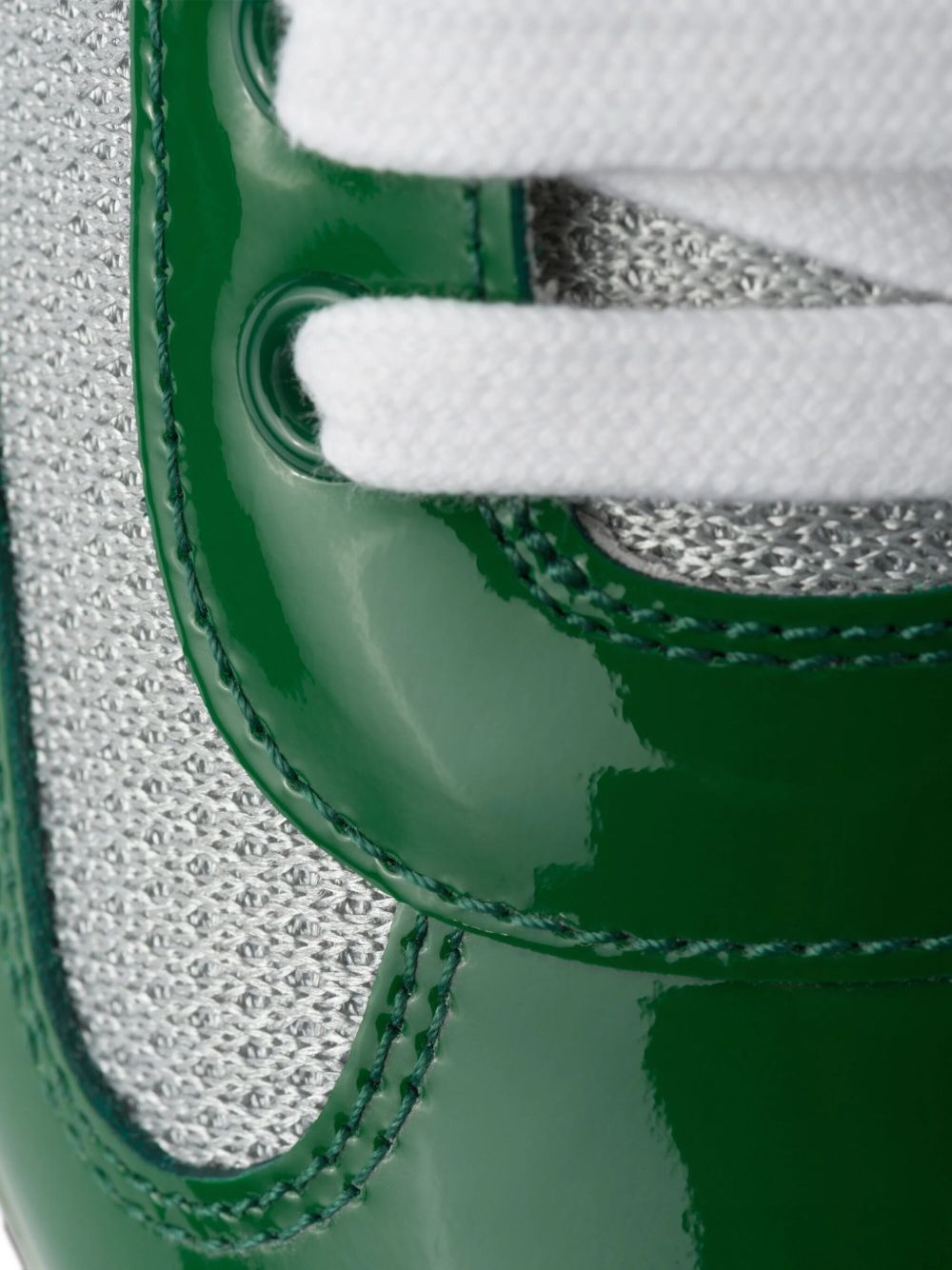PRADA AMERICA'S CUP PATENT LEATHER “GREEN” SNEAKERS
