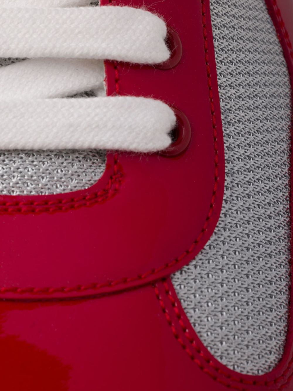 PRADA AMERICA'S CUP PATENT LEATHER “RED” SNEAKERS