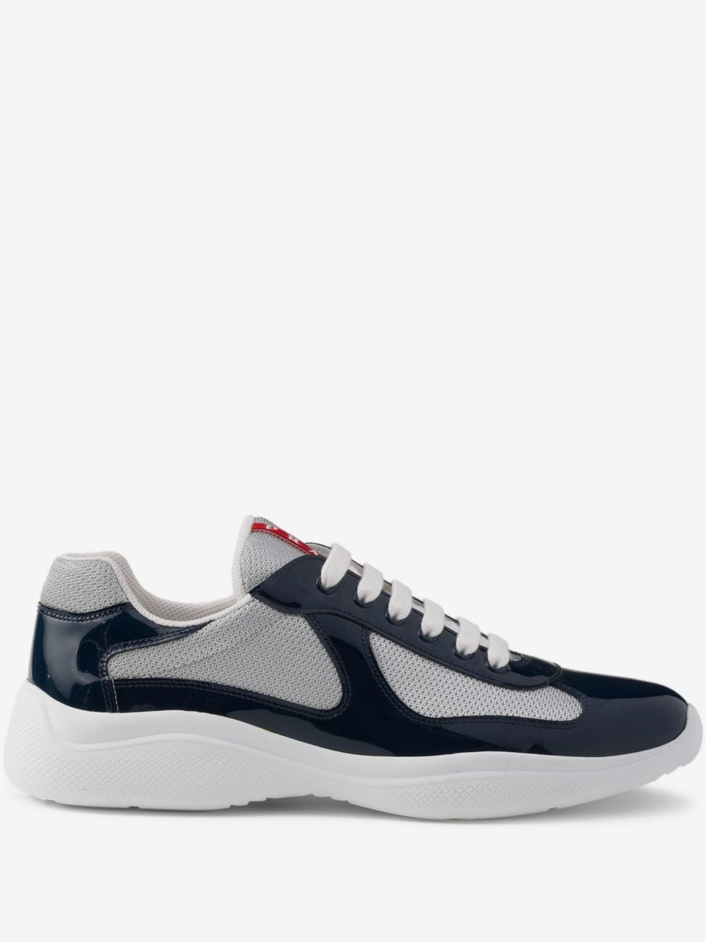 PRADA AMERICA'S CUP PATENT LEATHER “NAVY” SNEAKERS