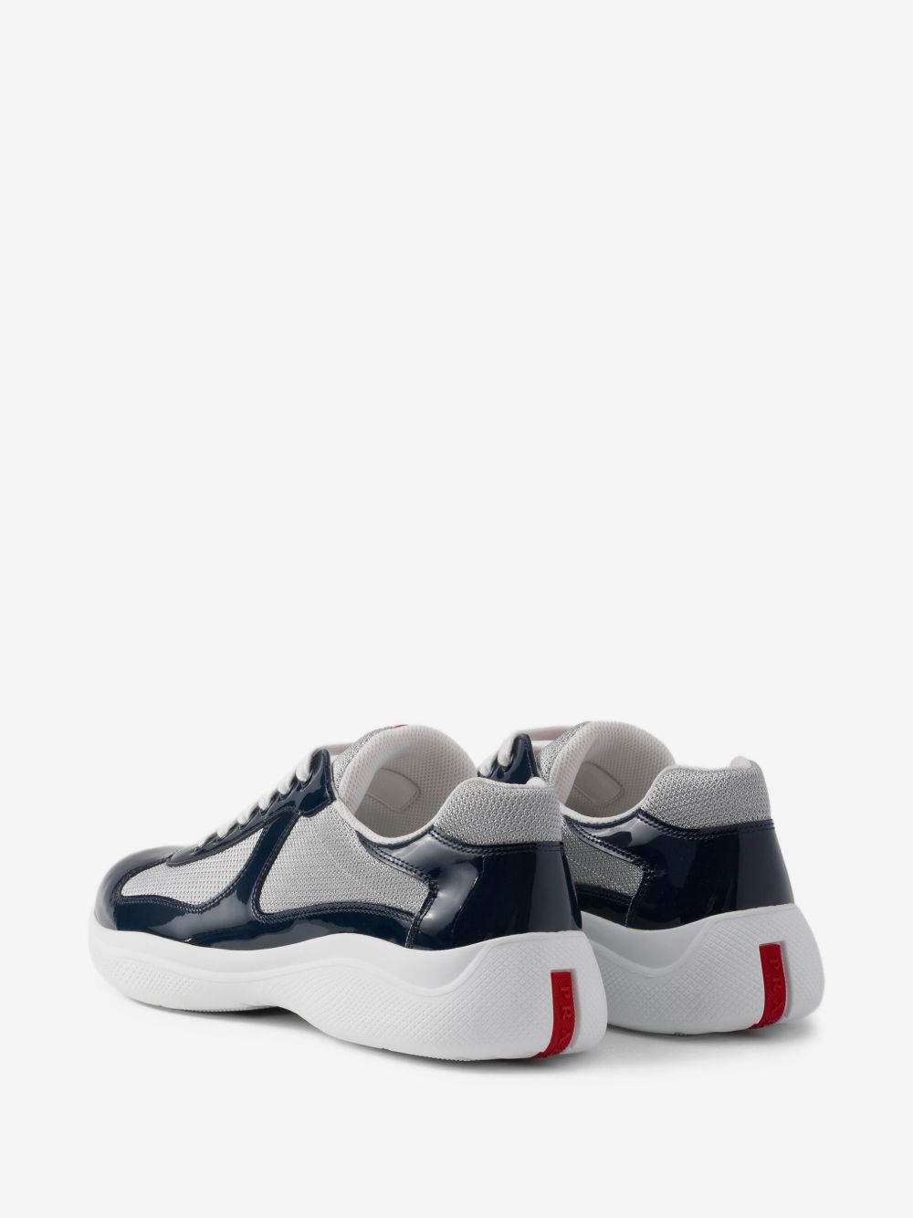 PRADA AMERICA'S CUP PATENT LEATHER “NAVY” SNEAKERS