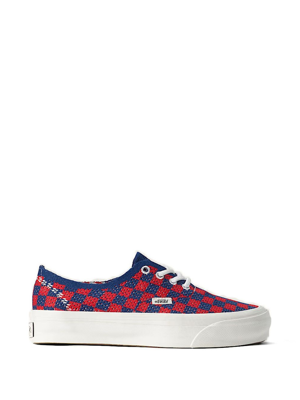 Vans Premium Authentic 44 Engineered KINT -Punk Check-Red/Navy" sneakers